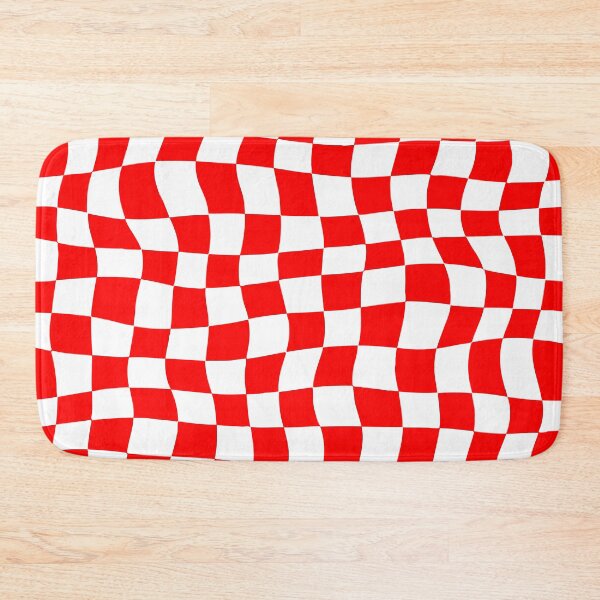 Item preview, Warped Red and White Chequered Pattern designed and sold by Jeallan Designs.