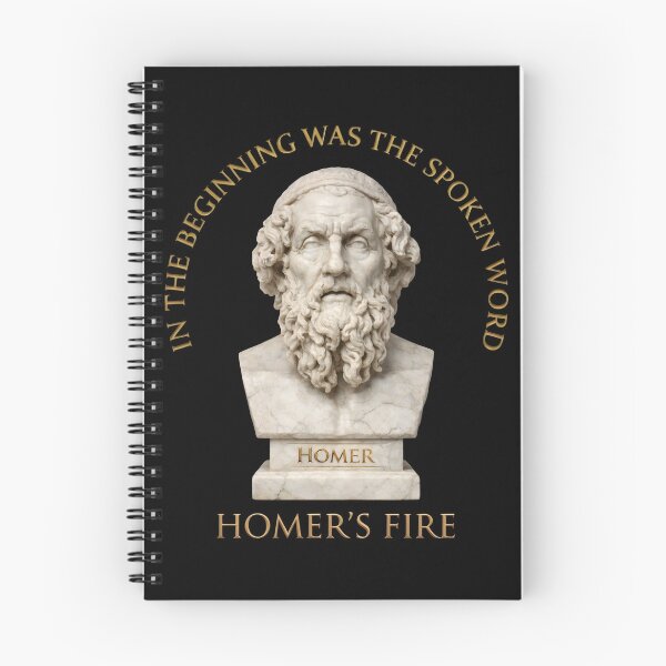 Item preview, In The Beginning Was The Spoken Word (Homer's Fire) designed and sold by Takin-Thepiss.