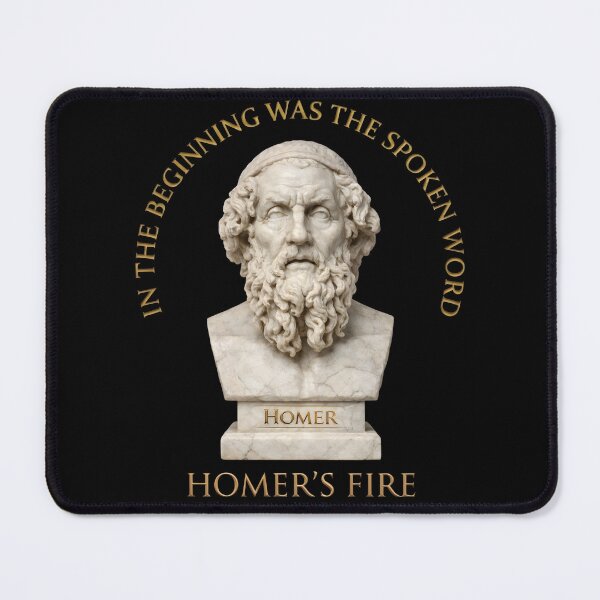 Item preview, In The Beginning Was The Spoken Word (Homer's Fire) designed and sold by Takin-Thepiss.