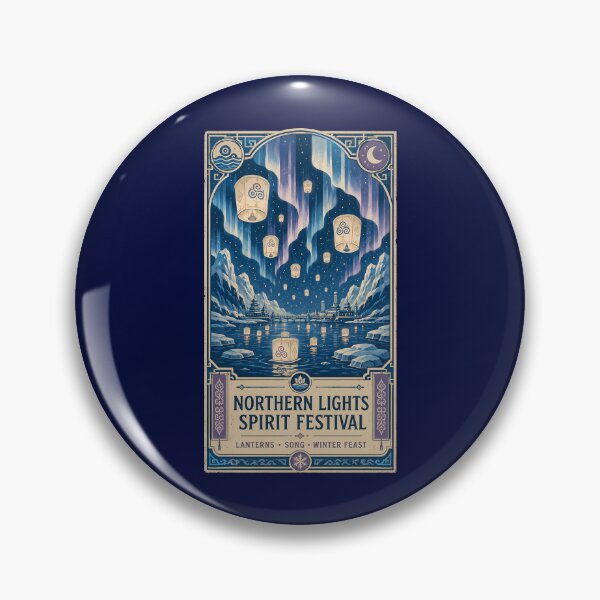 Item preview, Northern Lights Spirit Festival Lantern Poster designed and sold by agearb.