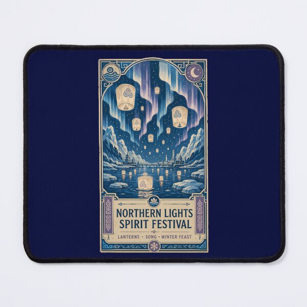 Item preview, Northern Lights Spirit Festival Lantern Poster designed and sold by agearb.