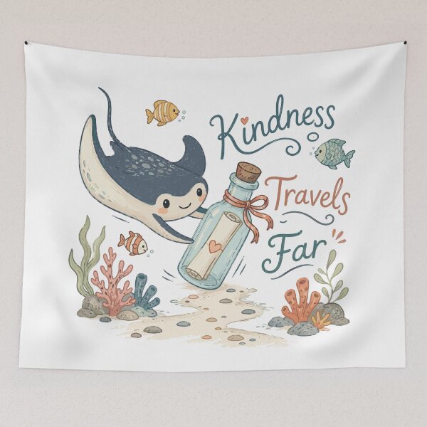 Item preview, Reef Messenger - Cute Manta Ray Nursery designed and sold by bapupa.