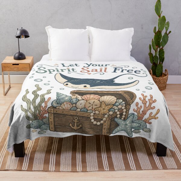Item preview, Sea Dreamer - Cute Manta Ray Nursery designed and sold by bapupa.
