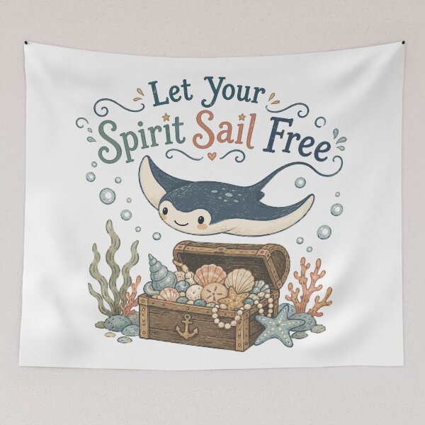 Item preview, Sea Dreamer - Cute Manta Ray Nursery designed and sold by bapupa.