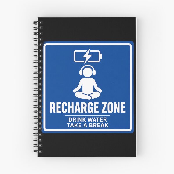 Item preview, Recharge Zone Drink Water Take A Break designed and sold by  ZenRave Designs.