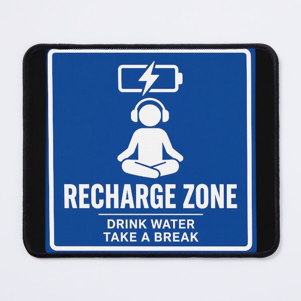 Item preview, Recharge Zone Drink Water Take A Break designed and sold by ZenRave Designs.