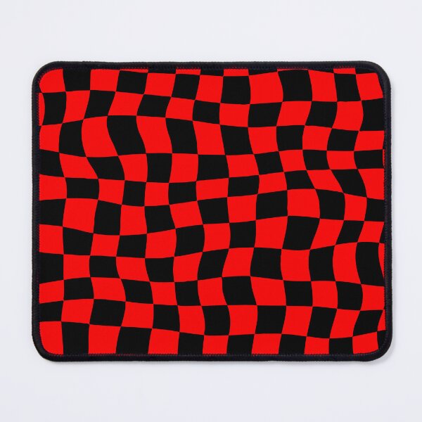 Item preview, Warped Red and Black Chequered Pattern designed and sold by Jeallan Designs.