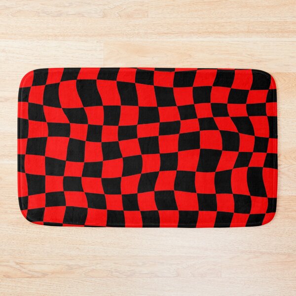 Item preview, Warped Red and Black Chequered Pattern designed and sold by Jeallan Designs.