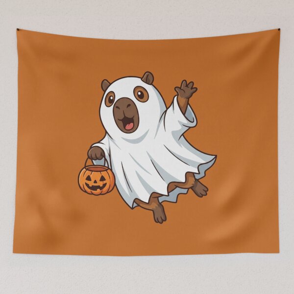 Item preview, Capybara Halloween Ghost designed and sold by Ivy-Triggs.