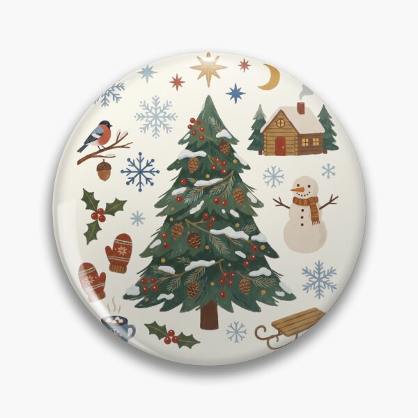 Item preview, Winter Wonderland - Cozy Snow & Christmas Tree Illustration designed and sold by Pasteltone.