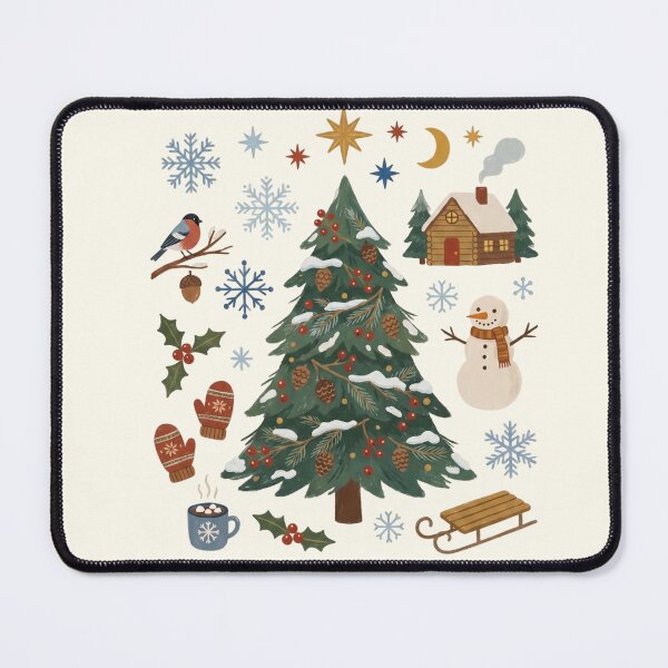 Item preview, Winter Wonderland - Cozy Snow & Christmas Tree Illustration designed and sold by Pasteltone.