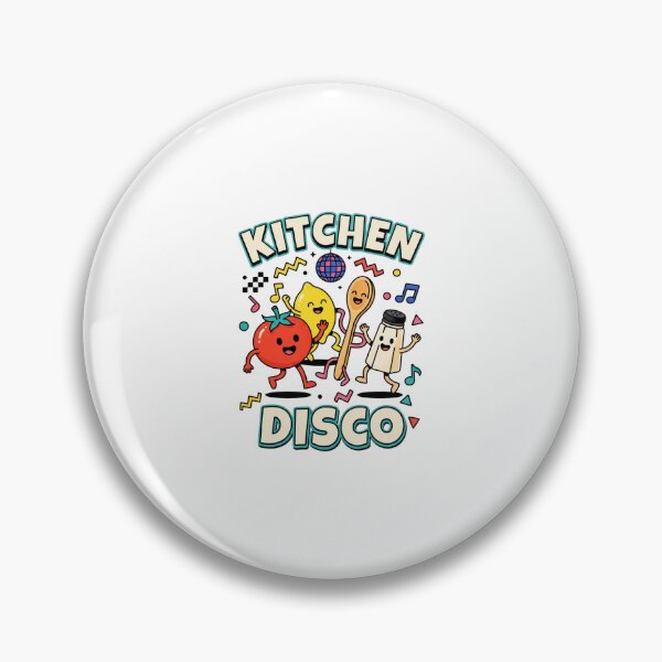 Item preview, Kitchen Disco Colorful Memphis Characters designed and sold by GoofyShopp.