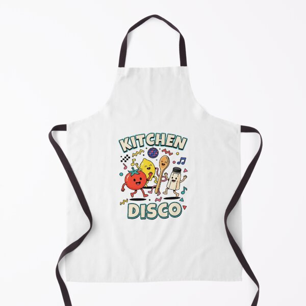 Item preview, Kitchen Disco Colorful Memphis Characters designed and sold by GoofyShopp.