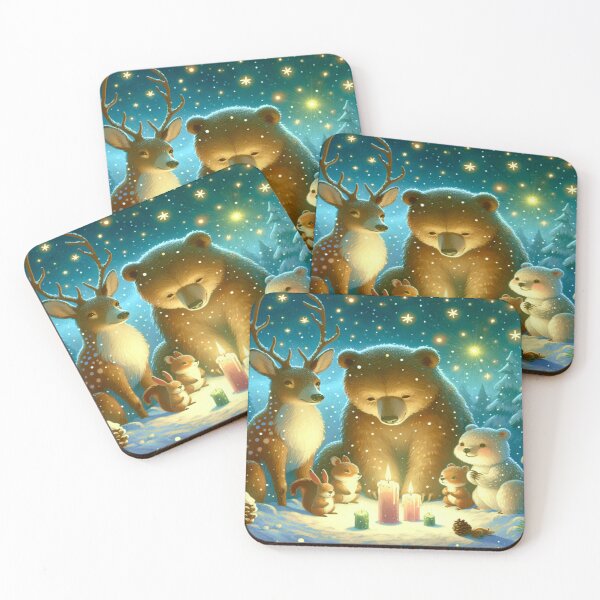 Item preview, Merry Christmas with deer, bear and squirrel designed and sold by Segasprojects.