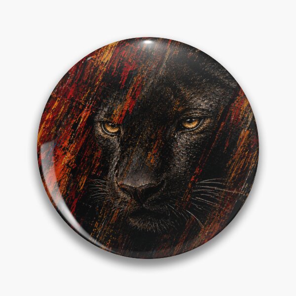 Item preview,  Black Panther Shadow Hunter Neon Glowing Eyes designed and sold by Ingorgia Studio.