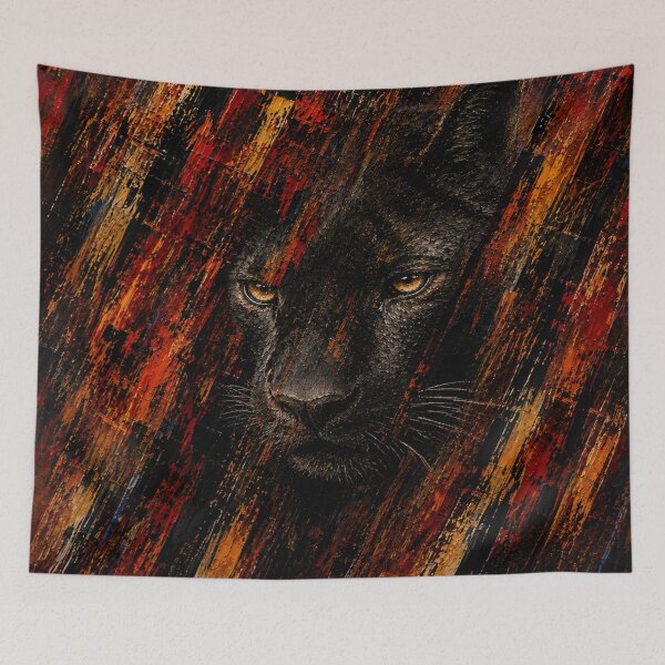 Item preview,  Black Panther Shadow Hunter Neon Glowing Eyes designed and sold by Ingorgia Studio.