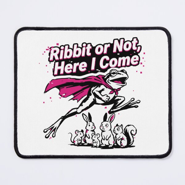 Item preview, Ribbit or Not Here I Come Superhero Frog designed and sold by XYZ LAB by Jesuperman.