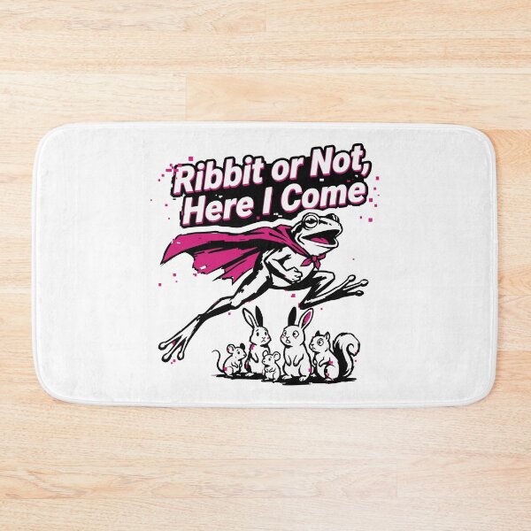 Item preview, Ribbit or Not Here I Come Superhero Frog designed and sold by XYZ LAB by Jesuperman.