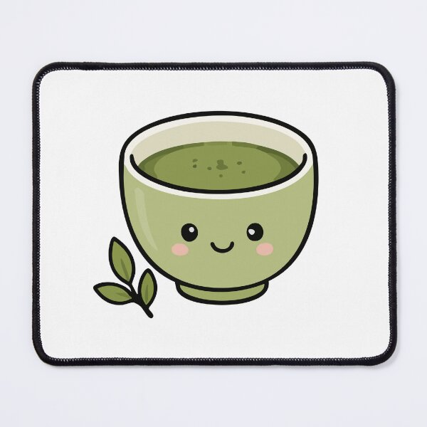 Item preview, Cute Kawaii Matcha Tea Cup Sticker designed and sold by VectorForge Studio.