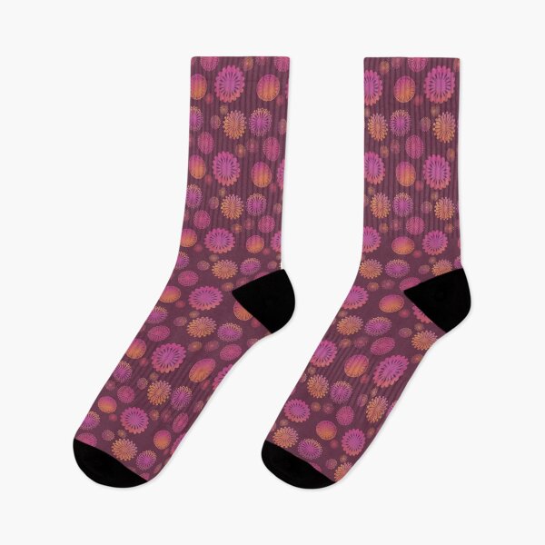 Item preview, Autumn floral on Dark Mauve  designed and sold by JaygiesDesign.