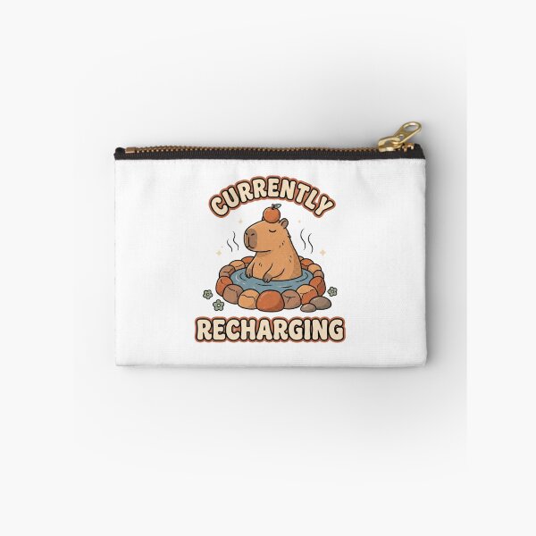 Item preview, Currently Recharging Relaxed Capybara designed and sold by GoofyShopp.