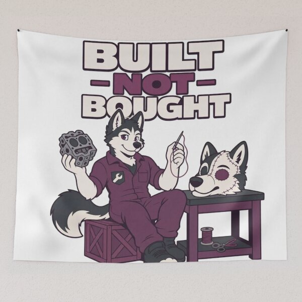 Item preview, Fur Grease and Zip Ties | Furry Mechanic Anthro Garage Humor designed and sold by Furrenzy.