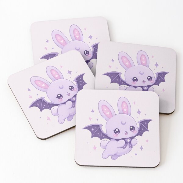 Item preview, Flying Bat Bunny – Cute Pastel Halloween Sticker designed and sold by Cerys-GS.