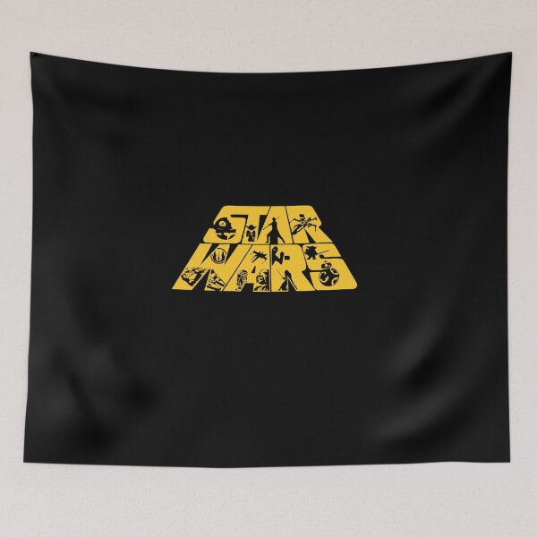 Item preview, Star Wars Logo Character Silhouettes Yellow designed and sold by cubomtumeshop.