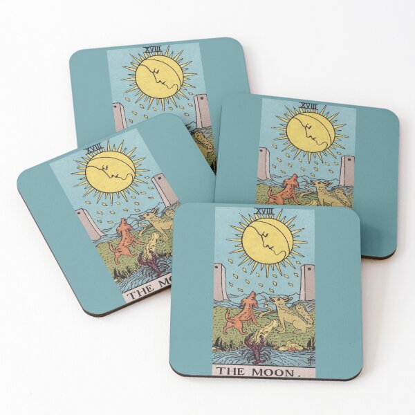 Item preview,  Vintage Seamless -  The Moon Tarot Card Pattern  designed and sold by energyoflove333.