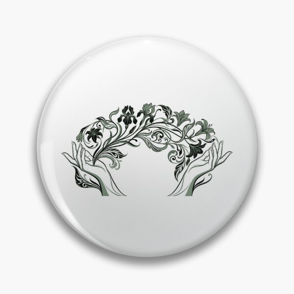 Item preview, Art Nouveau Botanical Hands - Elegant Line Art designed and sold by MissoStudio.