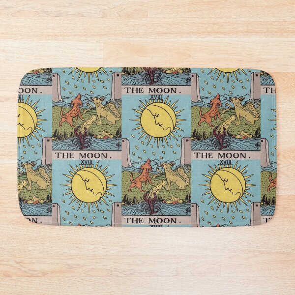 Item preview,  Vintage Seamless -  The Moon Tarot Card Pattern  designed and sold by energyoflove333.