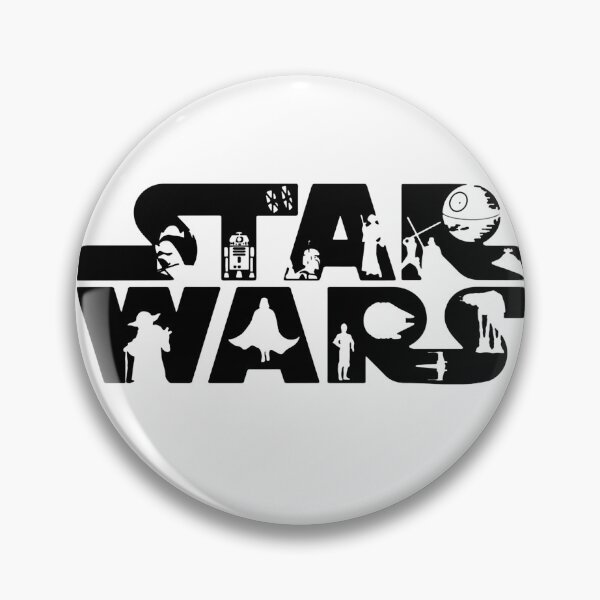Item preview, Star Wars Minimalist Black Outline Logo designed and sold by cubomtumeshop.