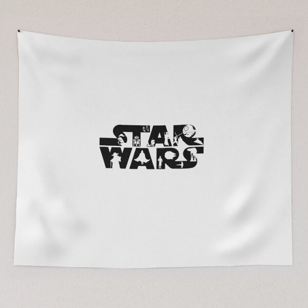 Item preview, Star Wars Minimalist Black Outline Logo designed and sold by cubomtumeshop.