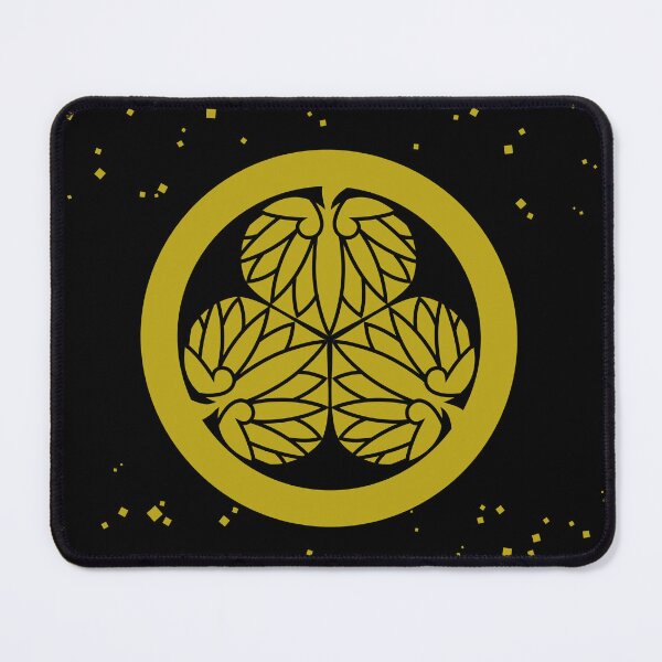 Item preview, Samurai Aoinogomon Tokugawaieyasu Kamon Tokugawaieyasu Kamon Faux Gold Dust Black / Japanese Crest designed and sold by 戦国まーけっと SENGOKU MARKET.