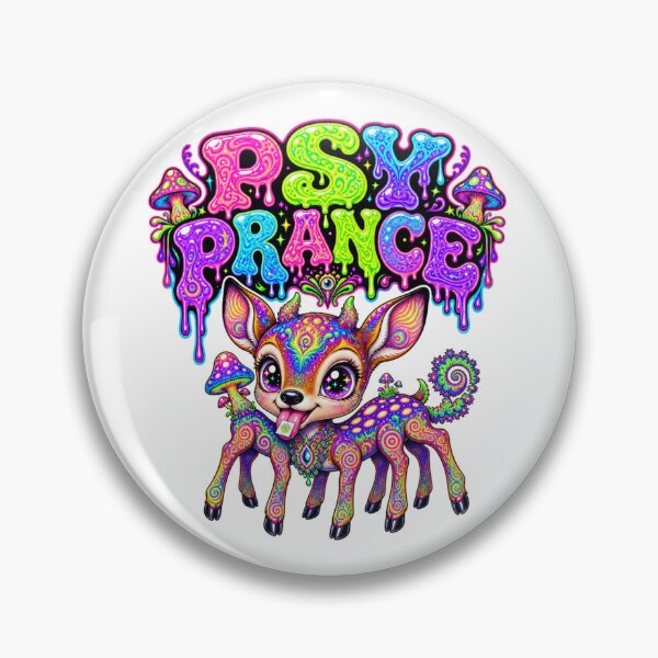 Item preview, Psy Prance – Psychedelic Neon Deer Trance Art designed and sold by onlin3boutiqu3.