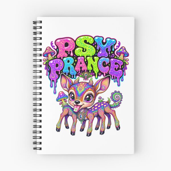 Item preview, Psy Prance – Psychedelic Neon Deer Trance Art designed and sold by onlin3boutiqu3.