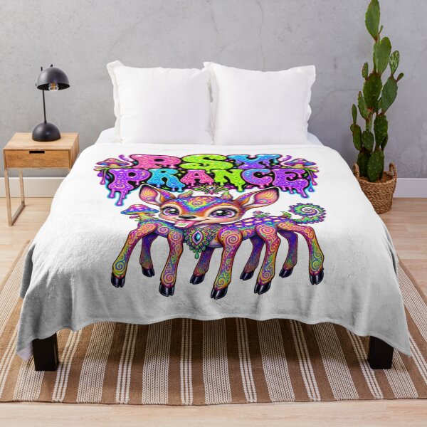 Item preview, Psy Prance – Psychedelic Neon Deer Trance Art designed and sold by onlin3boutiqu3.