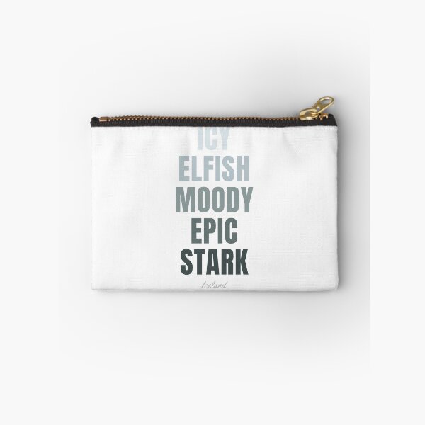 Item preview, Iceland Typography, Icy Elfish Moody Epic Stark Art designed and sold by MarkedArtPrints.