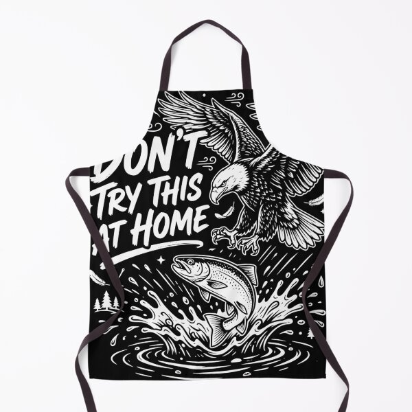 Item preview, Don't Try This At Home Funny Osprey Fishing Design | Eagle Catching Fish Retro Wildlife Humor Sticker designed and sold by Spring leafart.