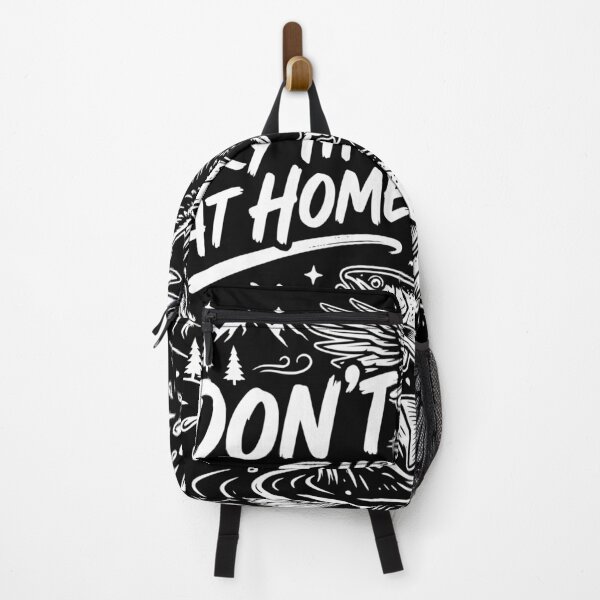 Item preview, Don't Try This At Home Funny Osprey Fishing Design | Eagle Catching Fish Retro Wildlife Humor Sticker designed and sold by Spring leafart.