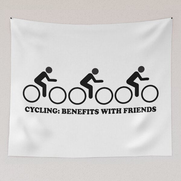 Item preview, Cycling Benefits With Friends designed and sold by Esskay Designs.