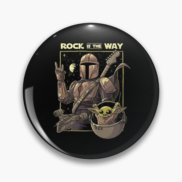 Item preview, The Mandalorian Rock Is The Way Grogu Heavy Metal designed and sold by cubomtumeshop.