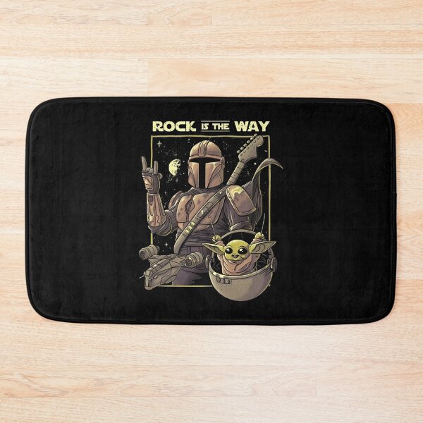 Item preview, The Mandalorian Rock Is The Way Grogu Heavy Metal designed and sold by cubomtumeshop.