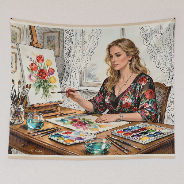 Item preview, Painting Flowers designed and sold by Nira Dabush.