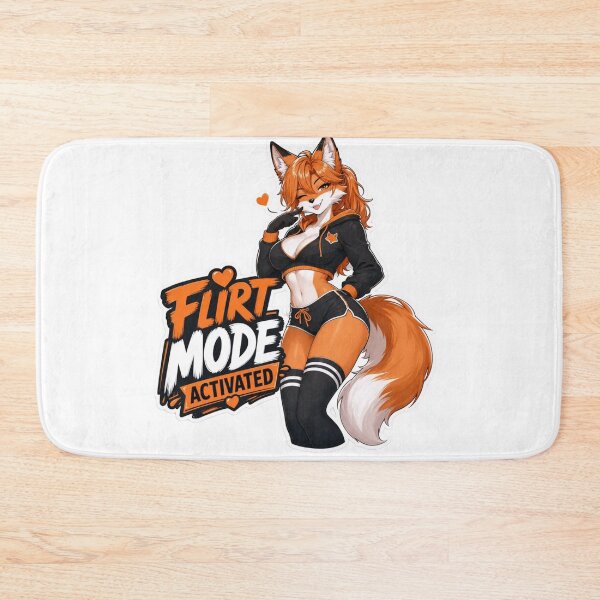 Item preview, Flirt Mode Activated Fox Girl Pin Up designed and sold by Furrenzy.