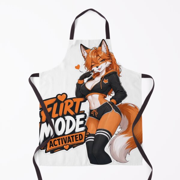 Item preview, Flirt Mode Activated Fox Girl Pin Up designed and sold by Furrenzy.