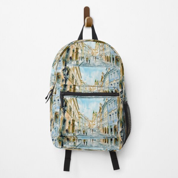Item preview, Prague Street Watercolor Mala Strana designed and sold by caracatita75.