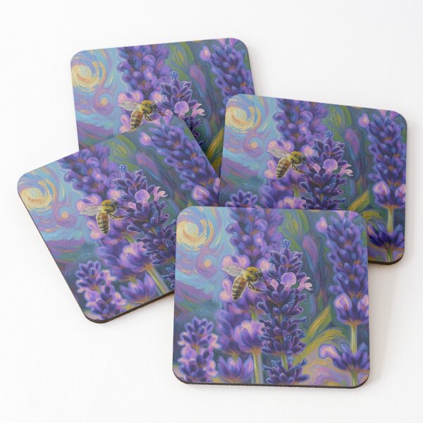 Item preview, Lavender and Honey Bee designed and sold by tomorrowsart.