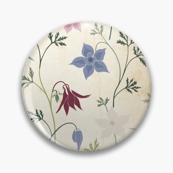 Item preview, Vintage Columbine Floral Pattern | Aquilegia Botanical Cottagecore Design designed and sold by Mousy17.