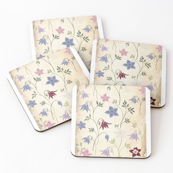 Item preview, Vintage Columbine Floral Pattern | Aquilegia Botanical Cottagecore Design designed and sold by Mousy17.
